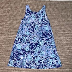Lilly Pulitzer Blue and White Floral Dress